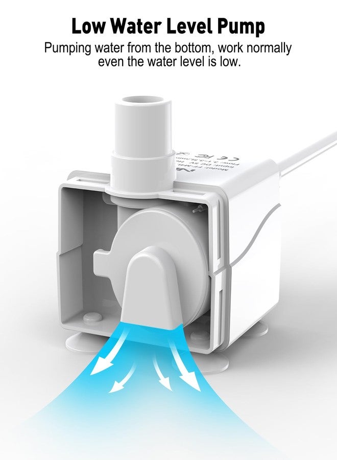 إنبيت نافورة مياه للكلاب NPET DF10، سعة 170 أونصة/1.3 جالون/5 لتر، موزع مياه أوتوماتيكي كبير للحيوانات الأليفة، نافورة مياه للقطط مع طقم تنظيف، فلتر بديل للقطط والكلاب والحيوانات الأليفة المتعددة (مضخة بديلة). - Image 2